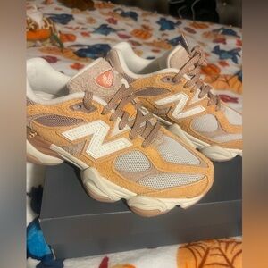 New Balance Beige and White Athletic Shoes